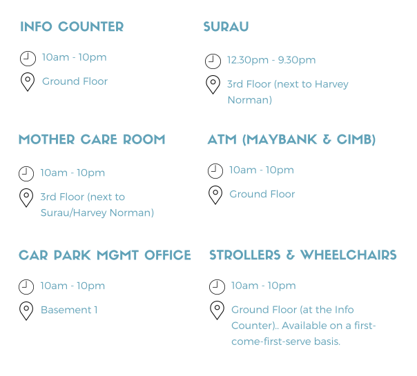 Ipoh Parade's Services & Amenities