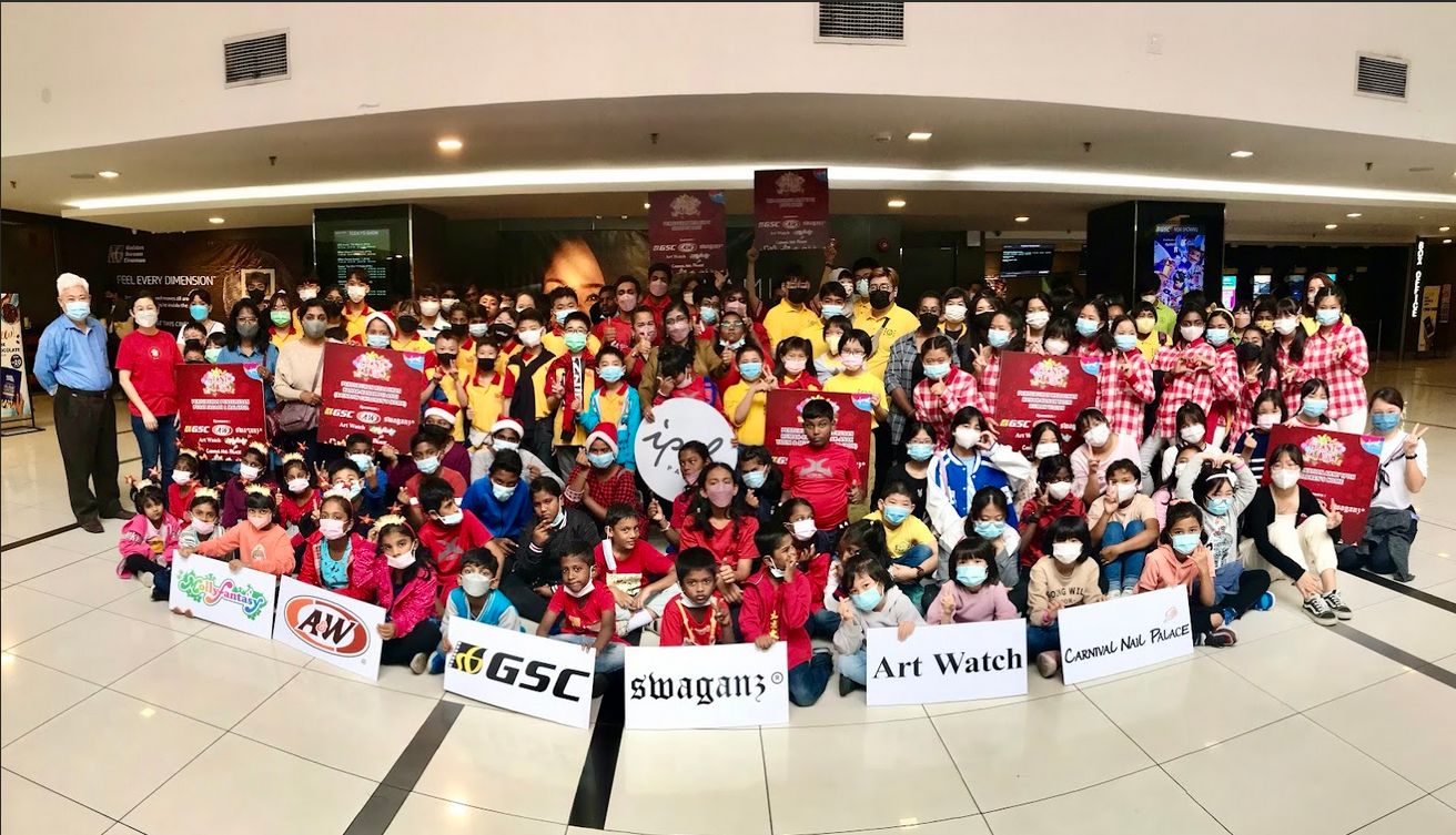 Some 125 children were treated with the movie Mechamato at GSC Ipoh Parade